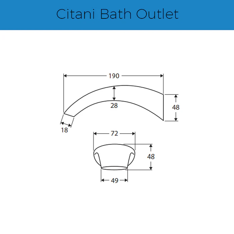 Fienza Citani Bath Outlet - Image 3