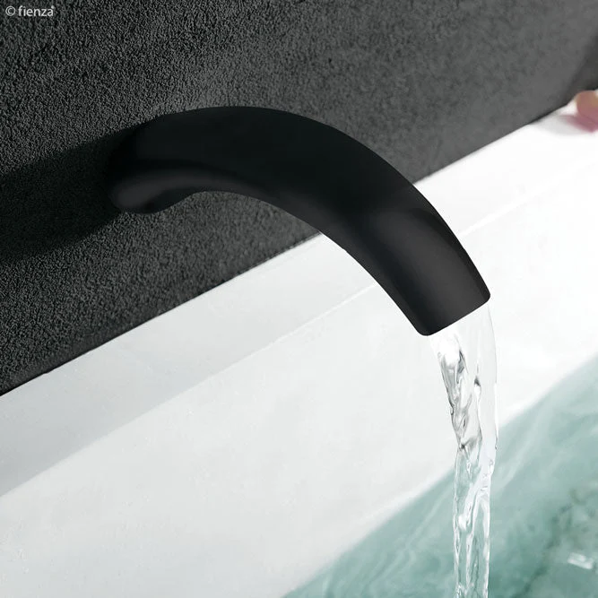 Fienza Citani Matte Black Bath Outlet - Image 2