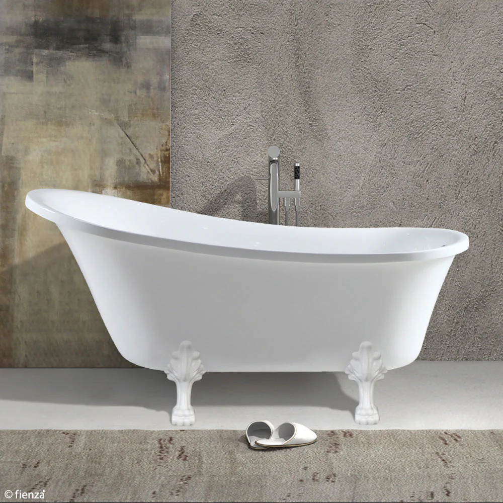Fienza Clawfoot Freestanding Acrylic Bath - Image 6