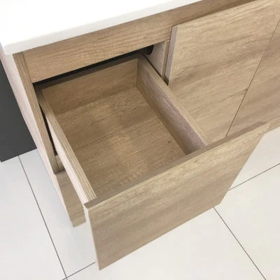 Fienza Dolce Edge Scandi Oak 750mm Freestanding Vanity - Image 3
