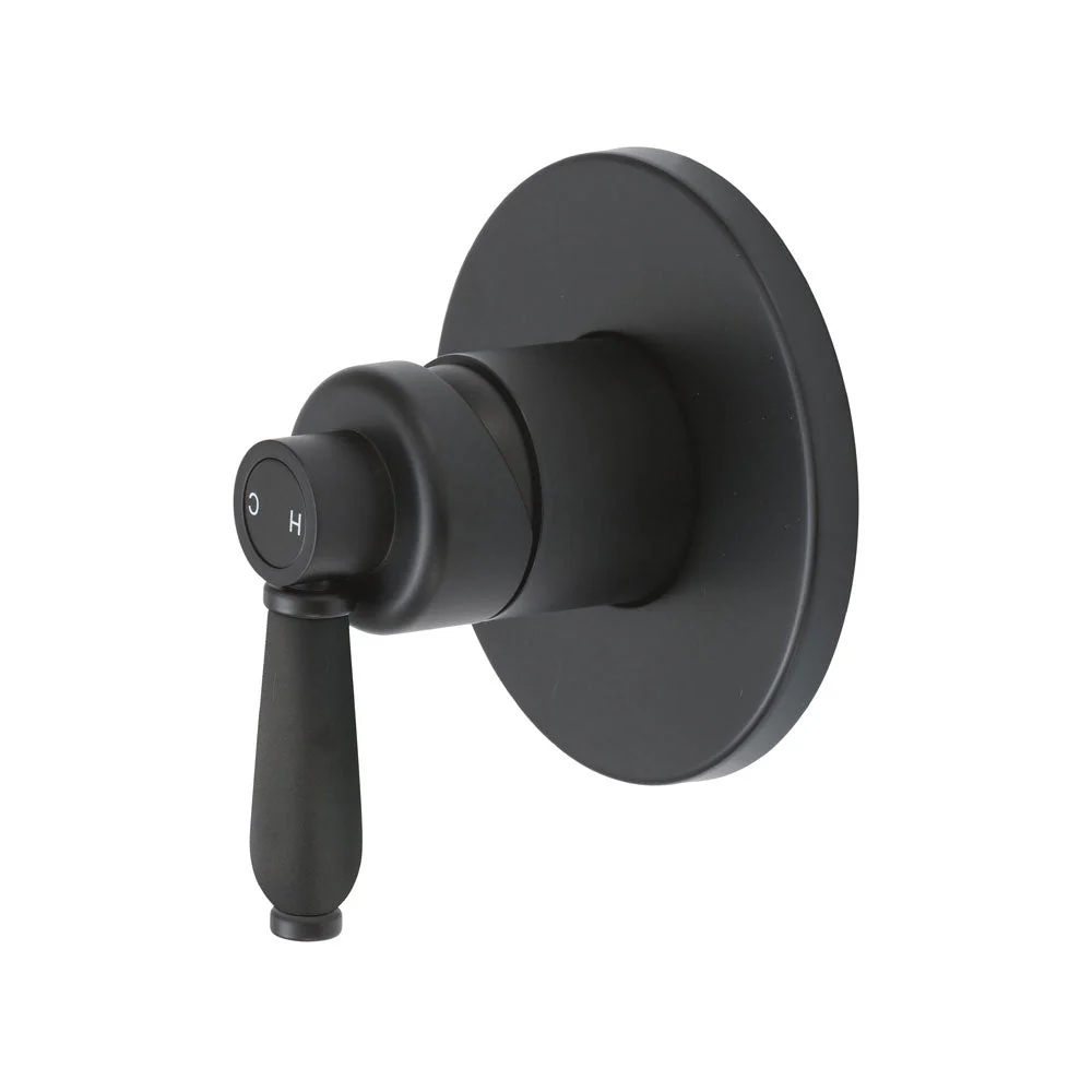 Fienza Eleanor Wall Mixer - Black Matte/ Black Matte