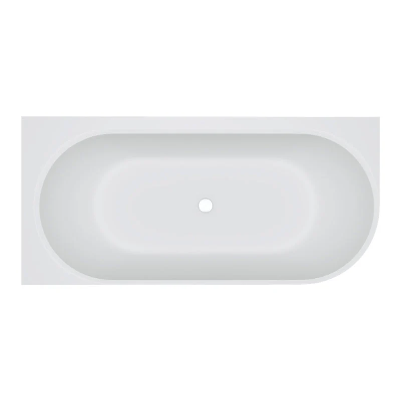 Fienza Matta Right-Hand Solid Surface Corner Bath 1700mm - Image 4