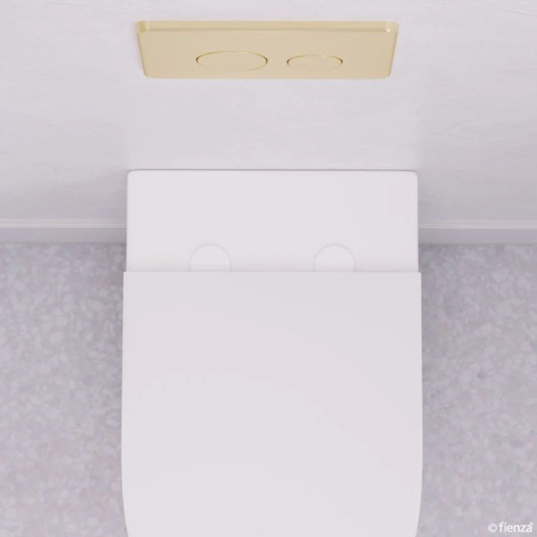 Fienza Seat Hinge Covers for Slim Seats - White Matte - Image 2