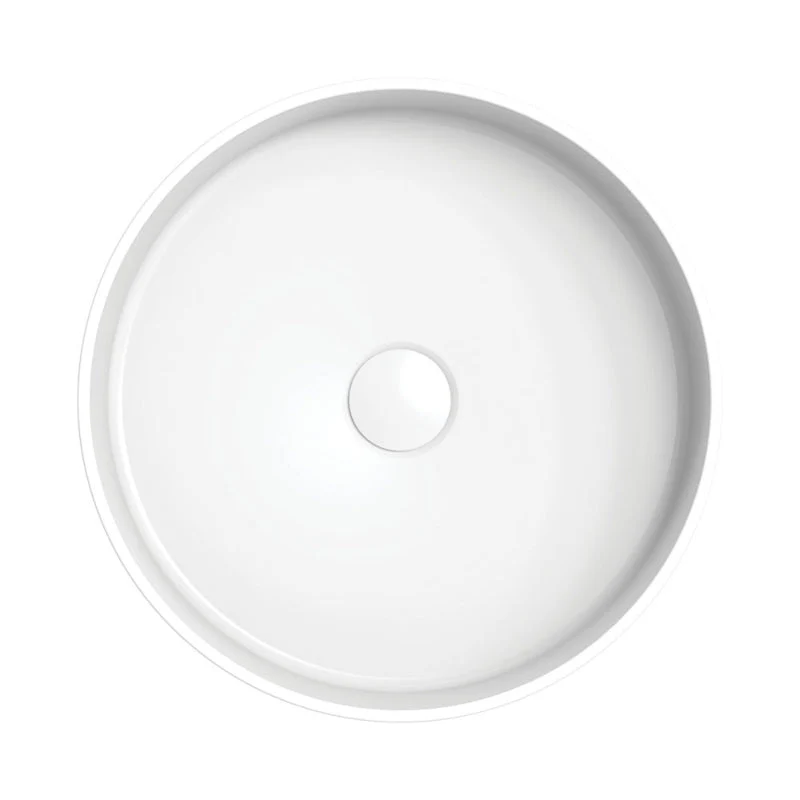 Fienza Minka Round Solid Surface Above Counter Basin - White Matte - Image 2