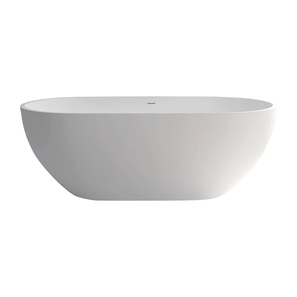 Fienza Nero Solid Surface Bath - White Matte - Image 2