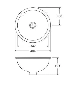 Fienza Rak Emma Fully-Inset/Undermounted Basin - Image 4