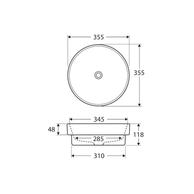 Fienza Reba Semi-Inset Basin - Image 3