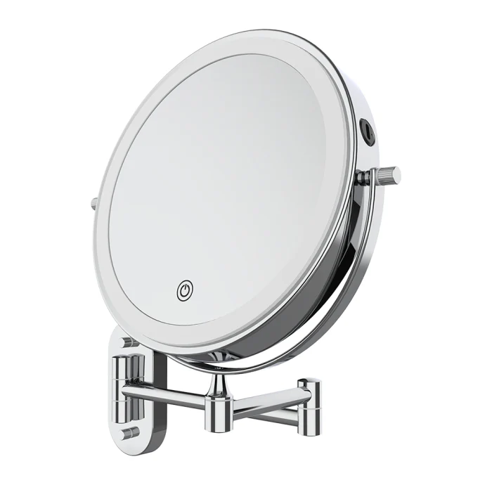 Fienza Swivel LED Magnifying Mirror, Chrome - Image 2