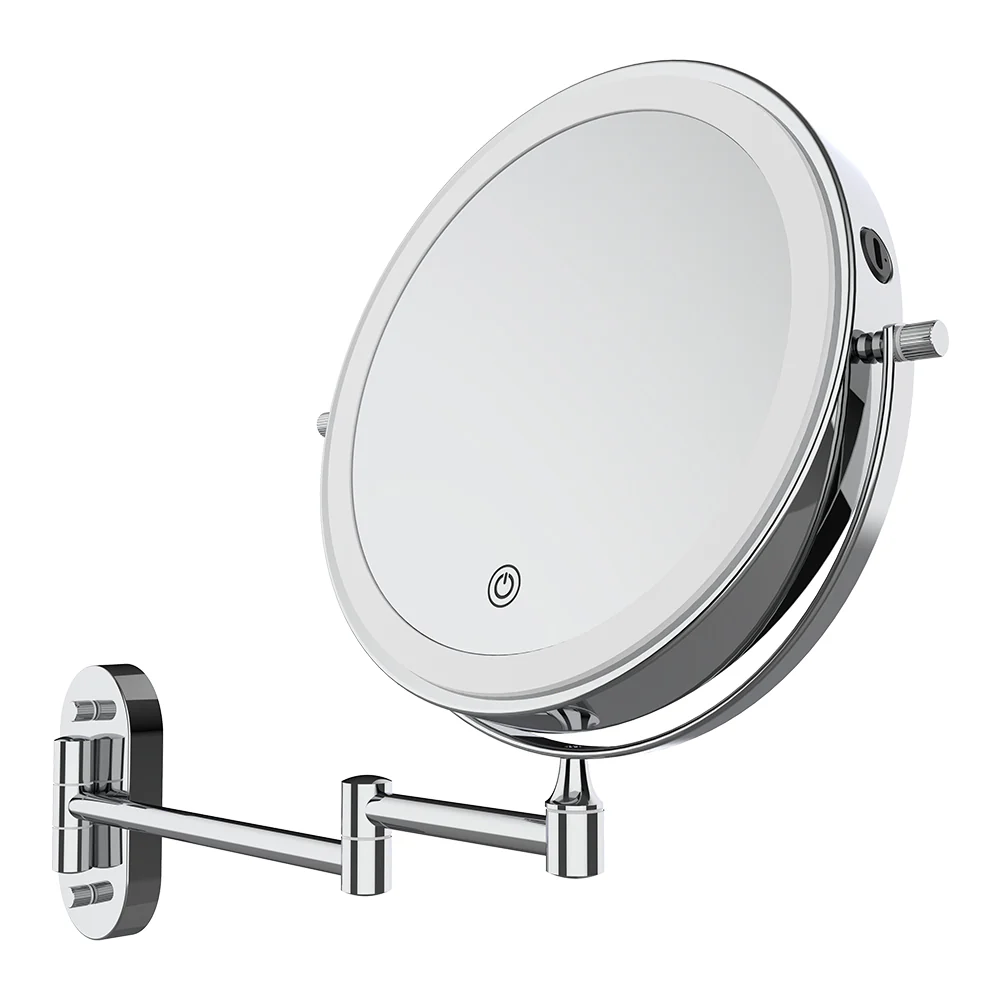 Fienza Swivel LED Magnifying Mirror, Chrome - Image 3