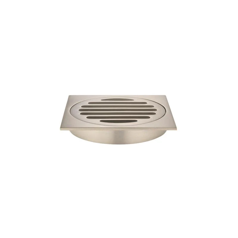Meir Square Floor Grate Shower Drain 100mm outlet - Champagne