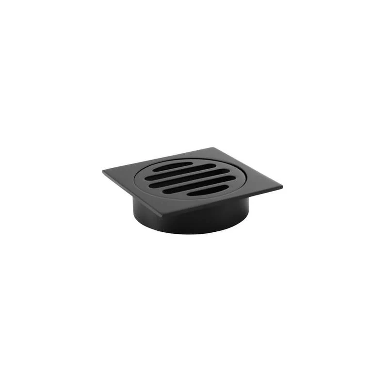 Meir Square Floor Grate Shower Drain 80mm outlet - Black Matte - Image 3