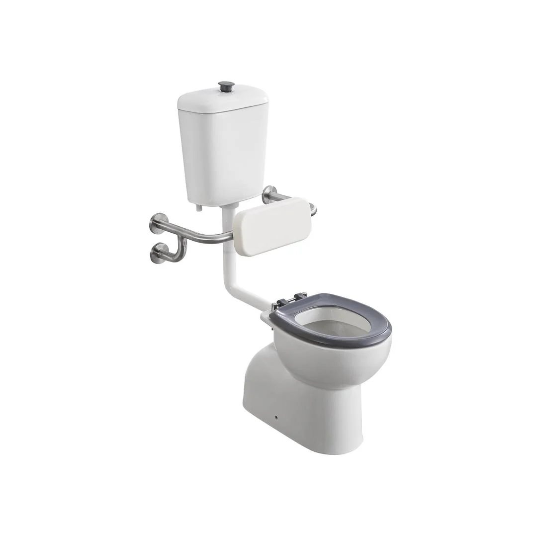 Linsol Florida Care Link Toilet with Backrest - Gloss White