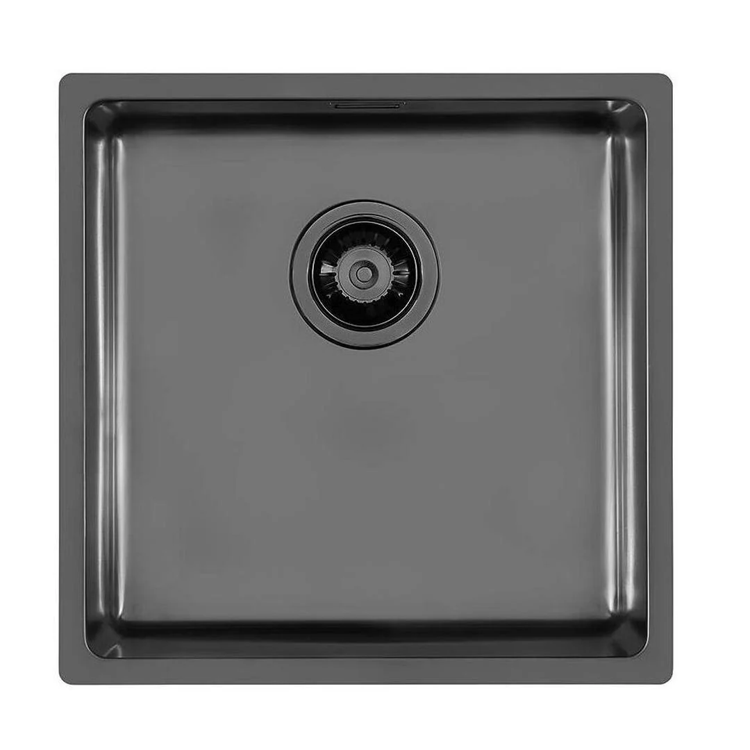 Linsol Foster Ke Sink 440×440 Undermount - Foster Brushed Gunmetal