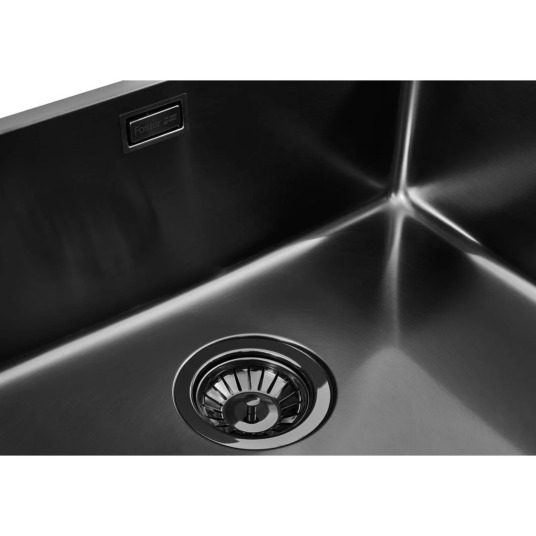 Linsol Foster Ke Sink 440×440 Undermount - Foster Brushed Gunmetal - Image 2