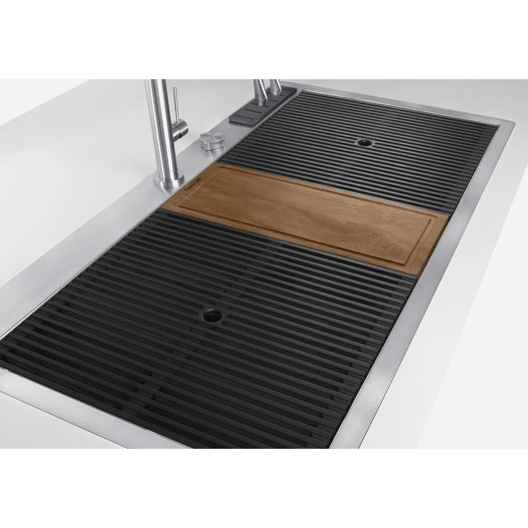Linsol Foster Milano 63L Single Bowl Sink - Foster Brushed Stainless - Image 2