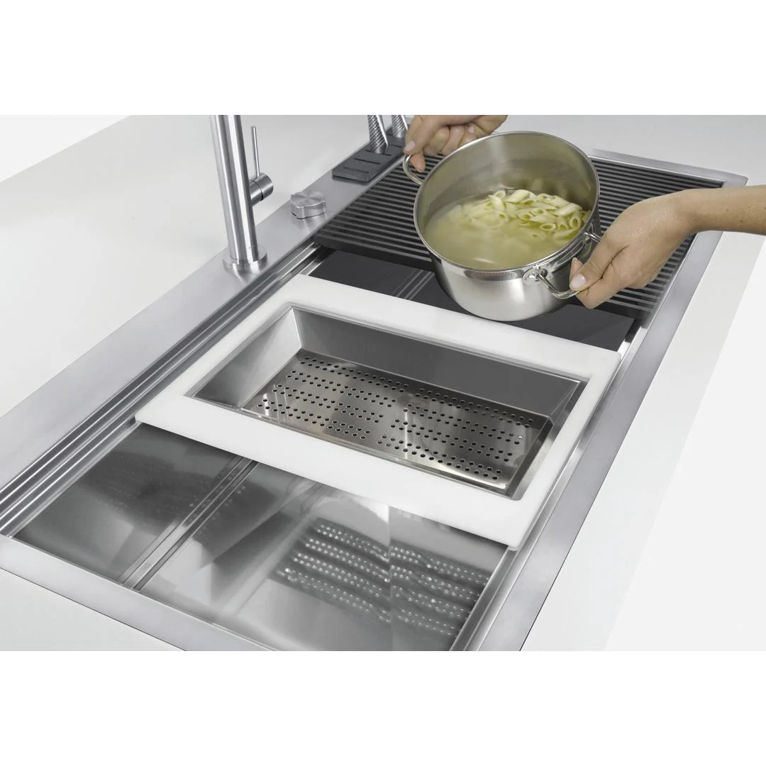 Linsol Foster Milano 63L Single Bowl Sink - Foster Brushed Stainless - Image 3
