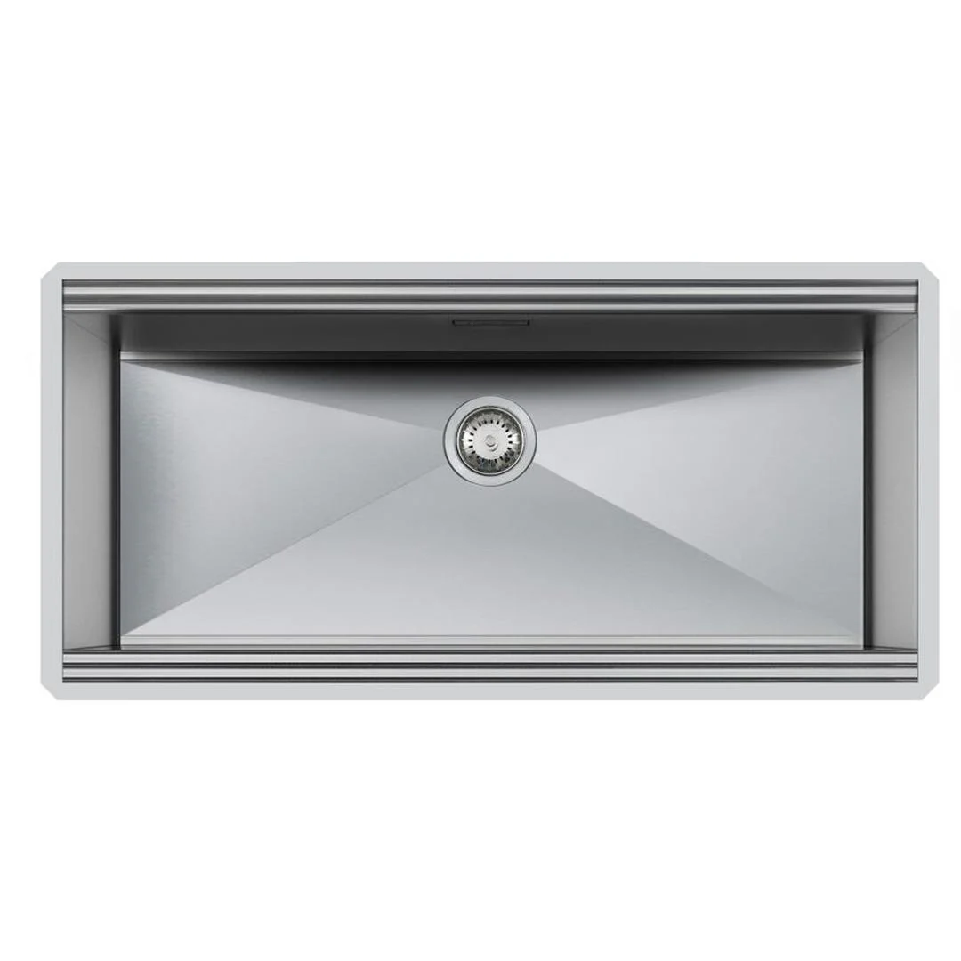 Linsol Foster Milano 77L Single Bowl - Foster Brushed Stainless