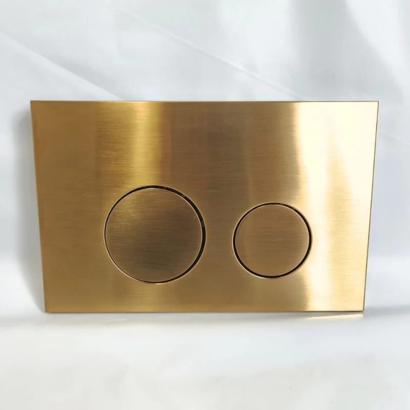 Geberit Sigma 8 Compatible Toilet Flush Button - Brushed Brass - Image 3