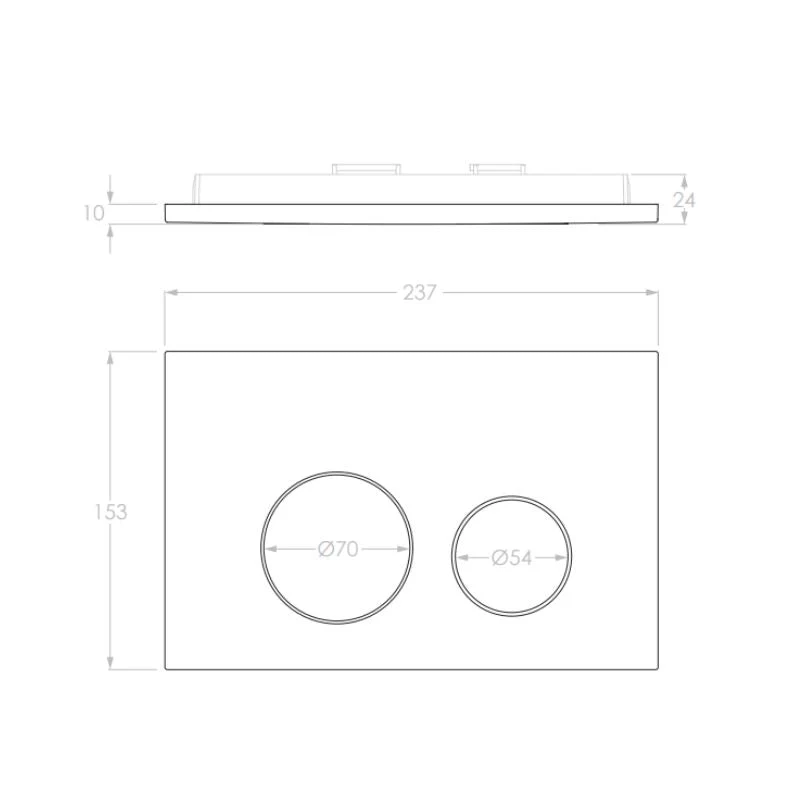 Geberit Sigma 8 Compatible Toilet Flush Button - Brushed Brass - Image 4