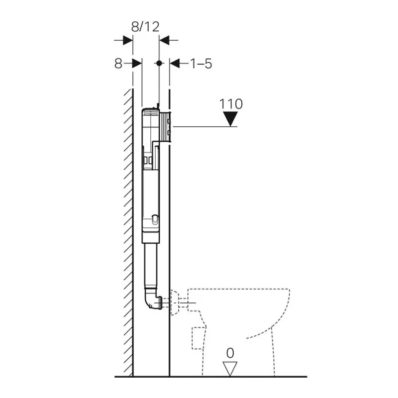 Geberit Sigma 8 Concealed In-Wall Cistern - 4 Star - Image 5