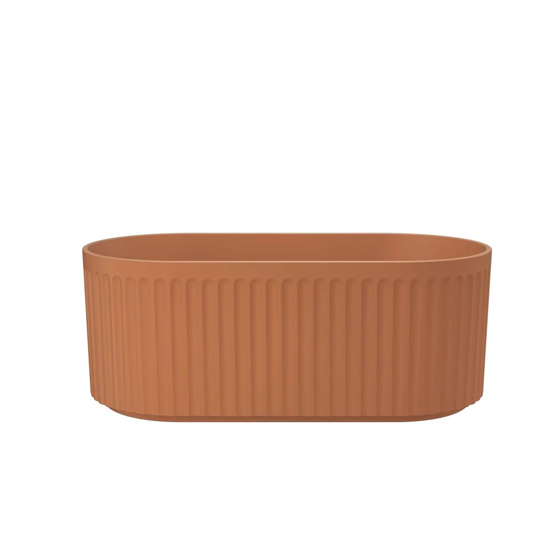 Linsol Georg 1500mm Freestanding Bath - Outback Orange