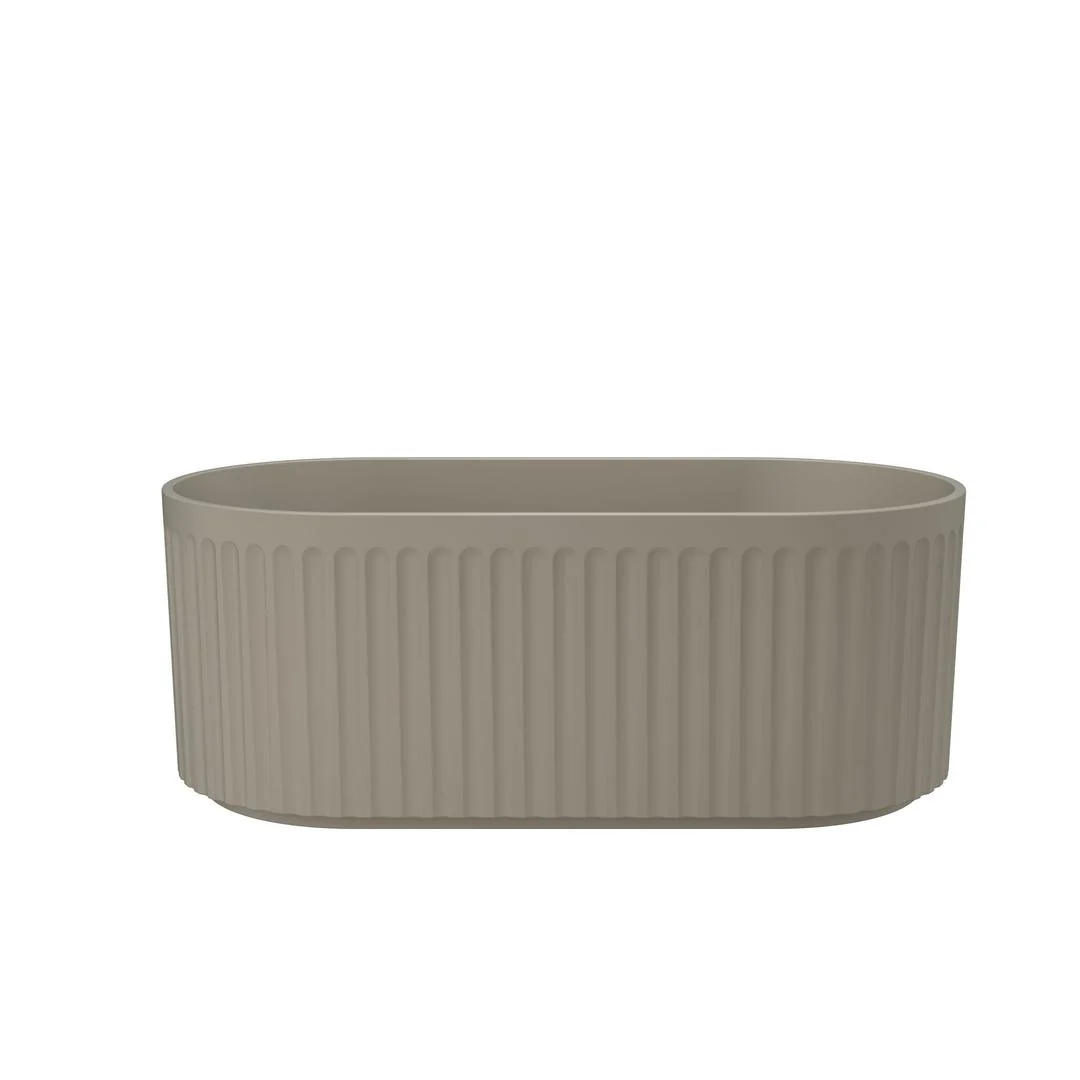 Linsol Georg 1500mm Freestanding Bath - Warm Grey