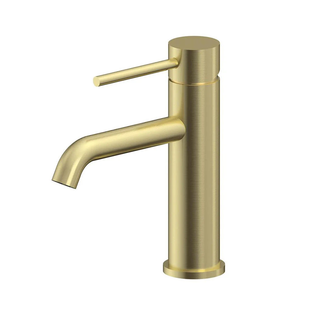 Linsol Gigi S2 Basin Mixer - Brushed Brass