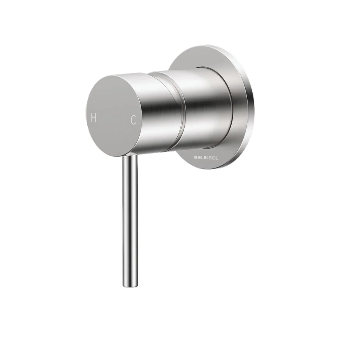Linsol Gigi S3 Wall Mixer Trim Kit - Brushed Nickel