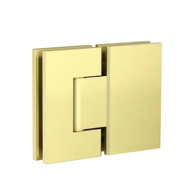 Meir Glass to Glass Shower Door Hinge - PVD Tiger Bronze