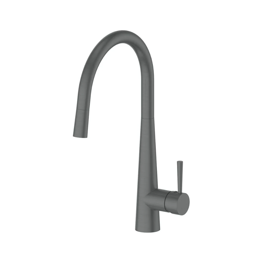 Greens Galiano Pull-Down Sink Mixer - Gun Metal