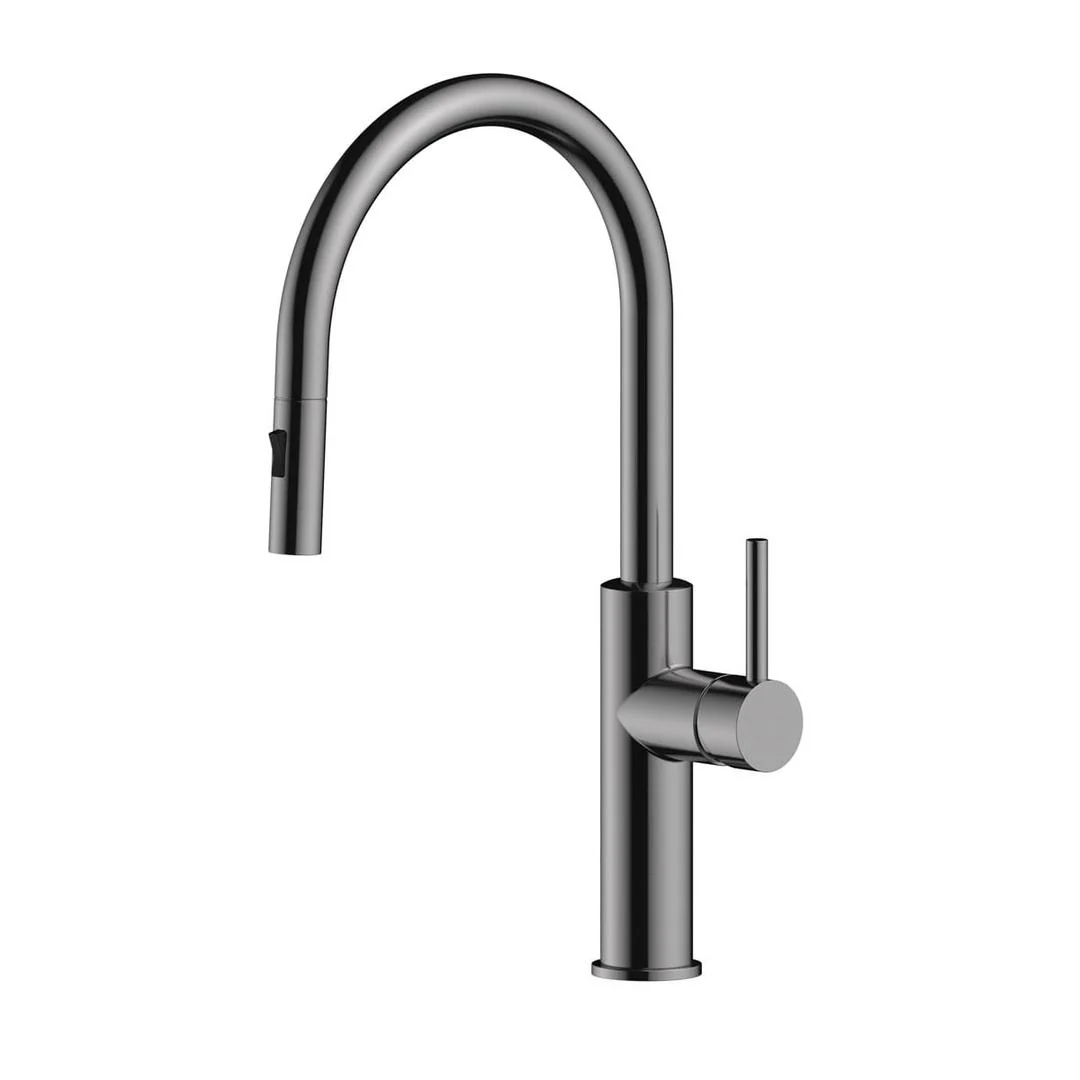 Linsol Halo Pull Out Sink Mixer - Gunmetal