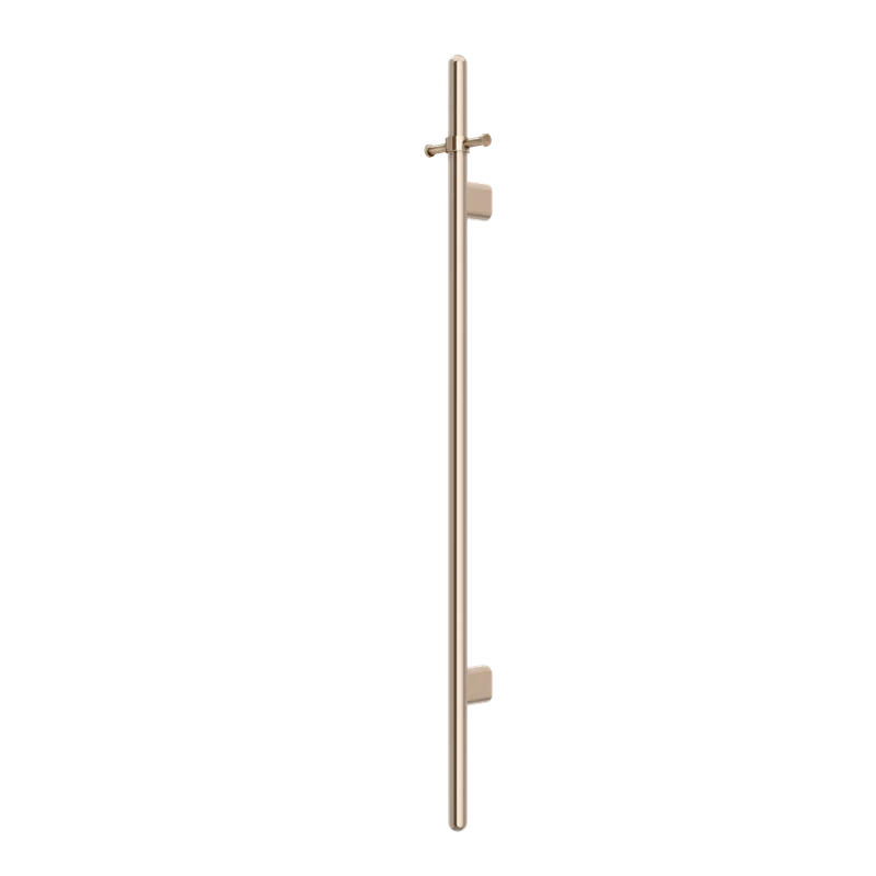 Meir Heated Vertical Towel Rail - Champagne
