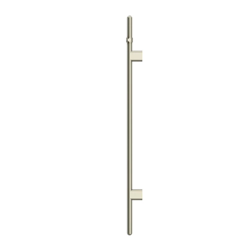Meir Heated Vertical Towel Rail - PVD Brushed Nickel - Image 2