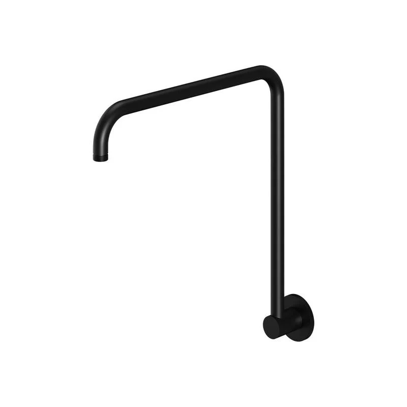 Meir High Rise Shower Arm - Black Matte