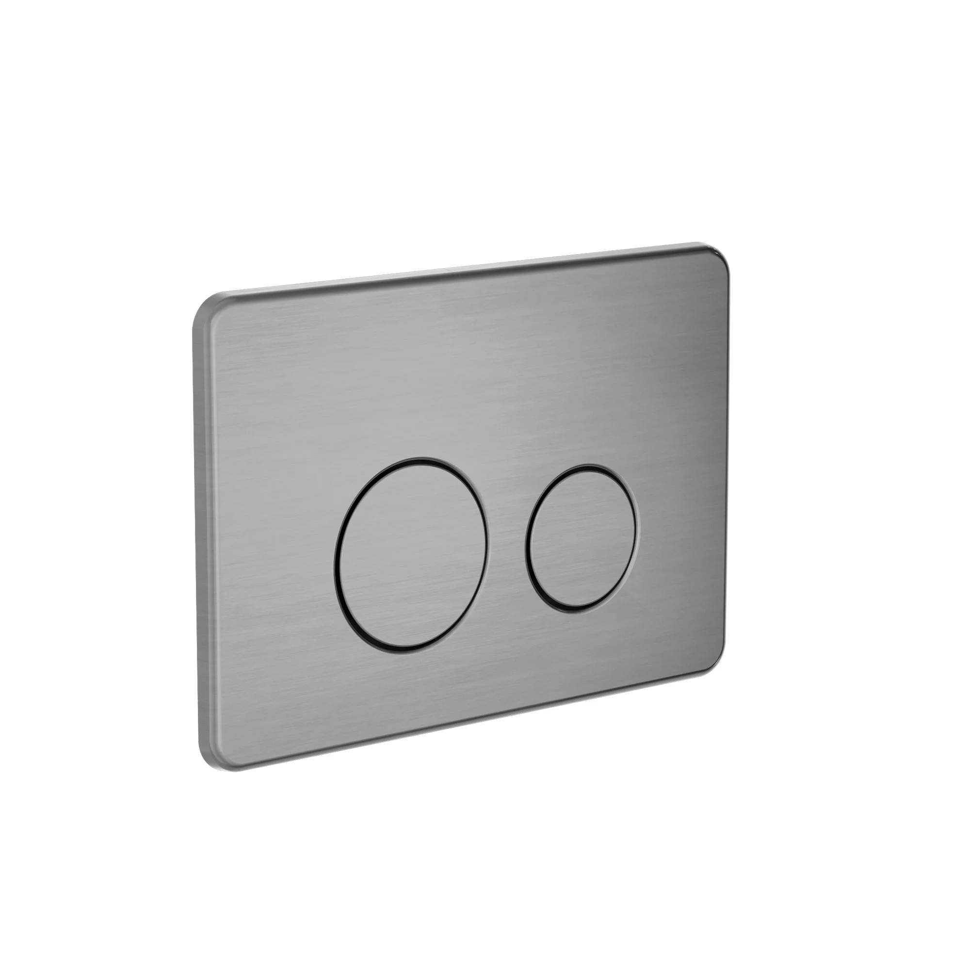 Nero In Wall Toilet Push Plate - Gun Metal