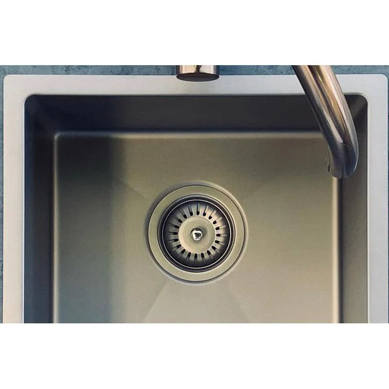 Meir Kitchen Sink - Double Bowl 860 x 440 - PVD Brushed Nickel - Image 4