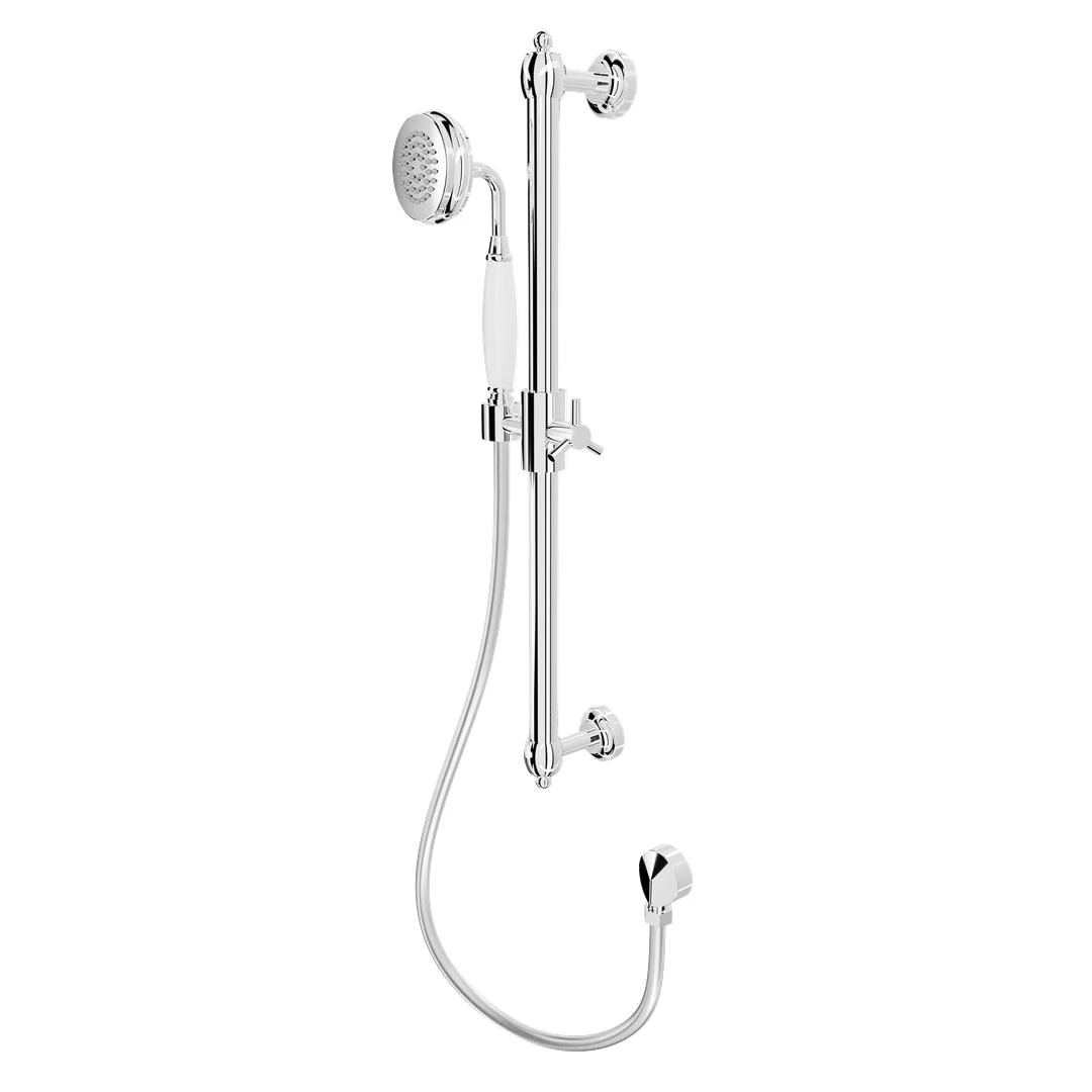 Linsol Klassique Sliding Shower Rail - Chrome