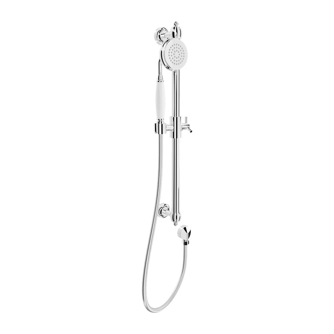 Linsol Klassique Sliding Shower Rail - Chrome - Image 2