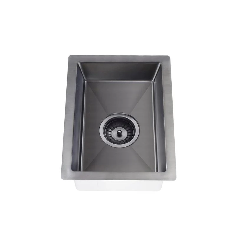 Meir Lavello Bar Kitchen Sink Single Bowl 382 x 272 - PVD Brushed Gun Metal - Image 2