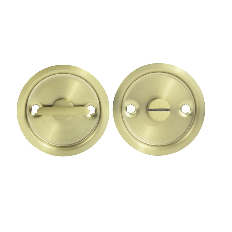 Lockwood Cavity Slider Privacy Set - Satin Brass PVD