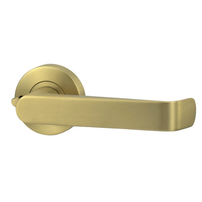 Lockwood Vivid Lever V1 Dummy Half Set - Satin Brass PVD