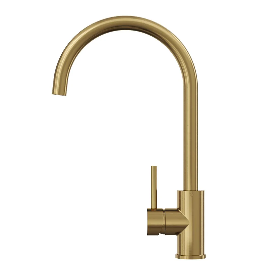 Linsol Louis S2 Sink Mixer Eco - Brushed Brass - Image 2
