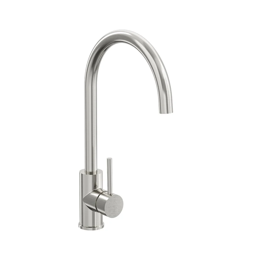 Linsol Louis S2 Sink Mixer Eco - Brushed Nickel - Image 2