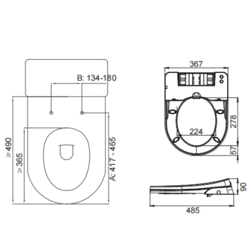 Lukka Procida Toilet Bidet Seat - Image 5