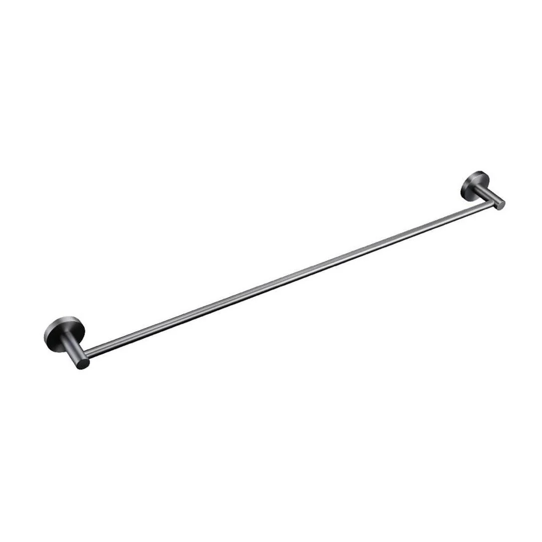 Linsol Lux S2 800mm Single Towel Rail - Gunmetal