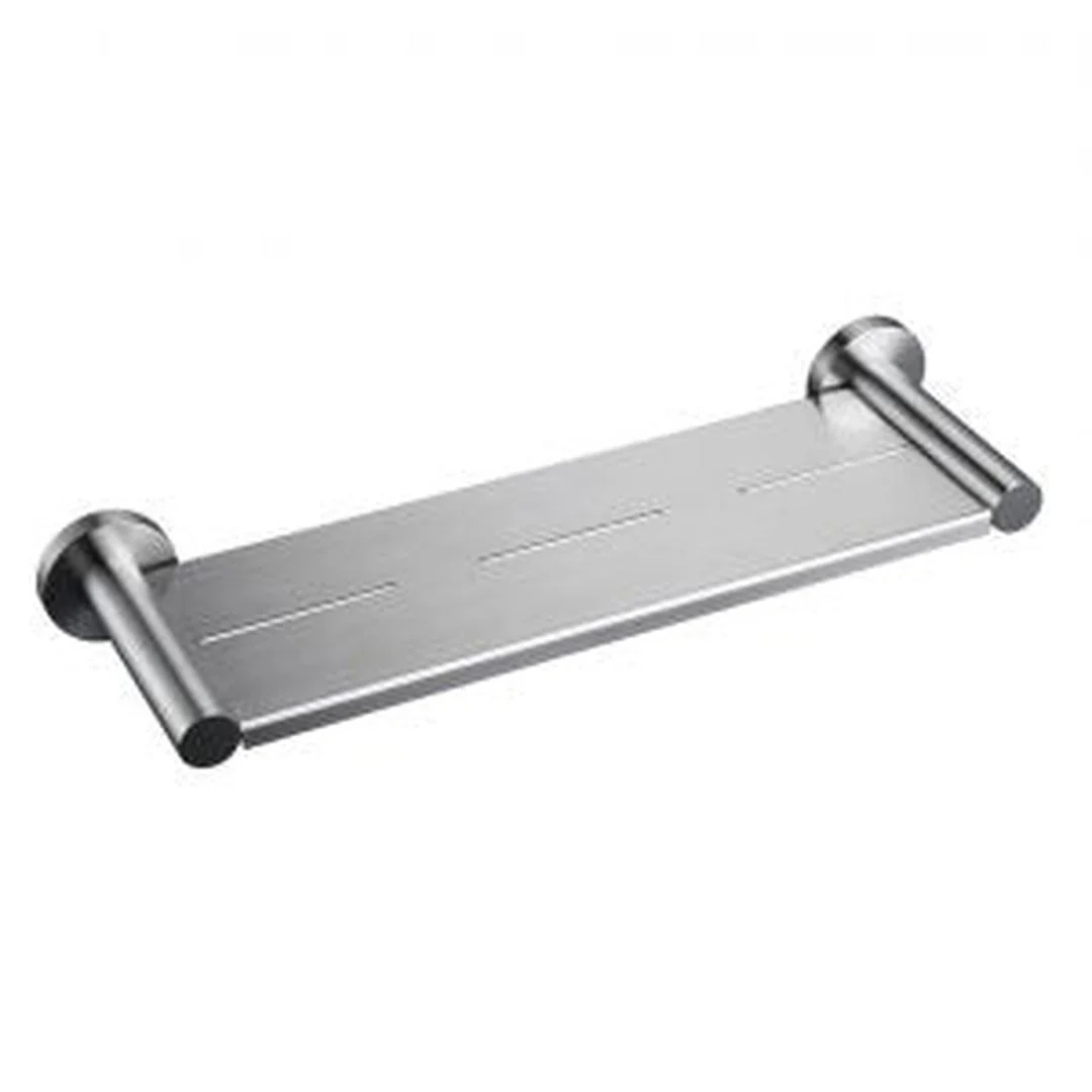 Linsol Lux S2 Metal Shower Shelf - Brushed Nickel