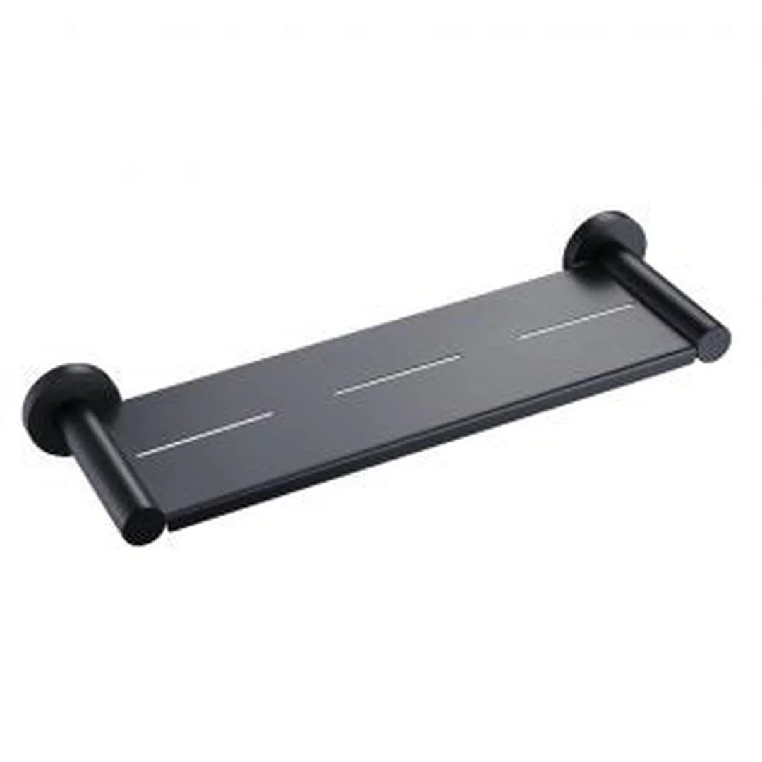 Linsol Lux S2 Metal Shower Shelf - Matte Black