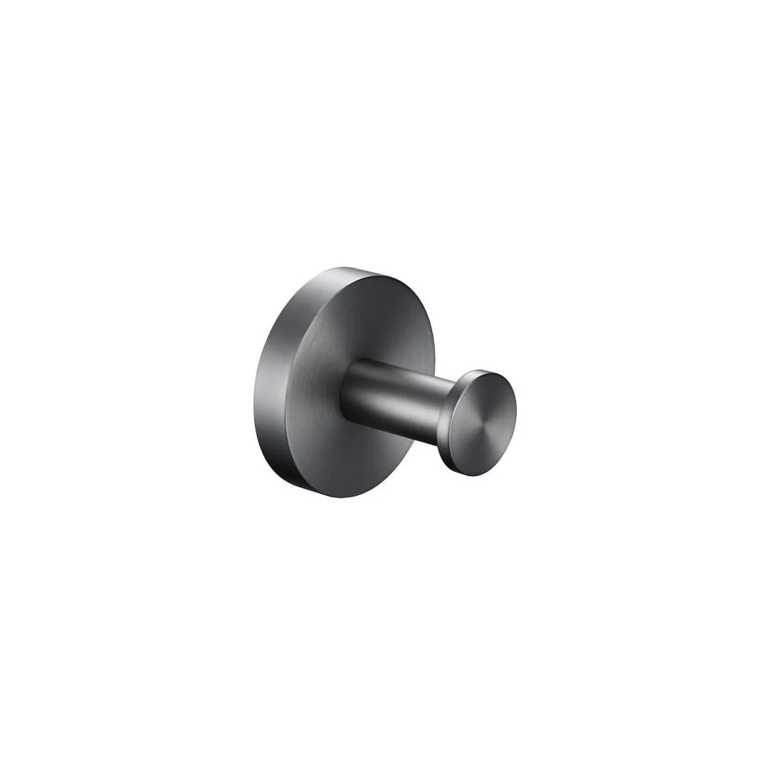 Linsol Lux S2 Single Robe Hook - Gunmetal
