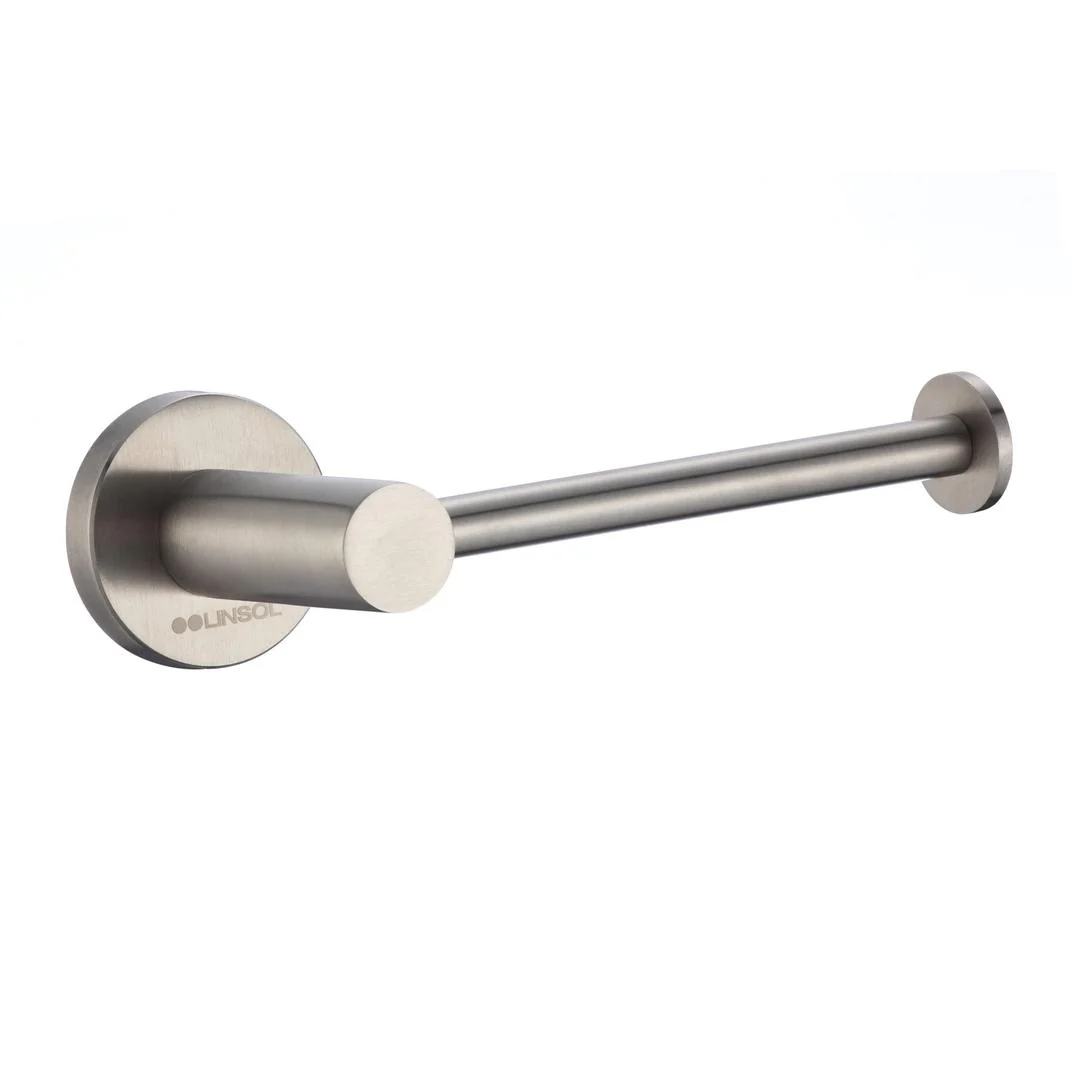 Linsol Lux S2 Toilet Roll Holder - Brushed Nickel