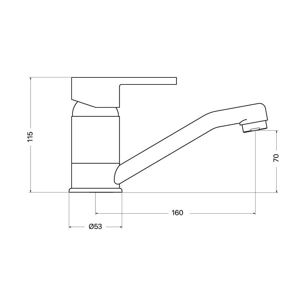 Mixx Magnolia Swivel Basin Mixer - Chrome - Image 2